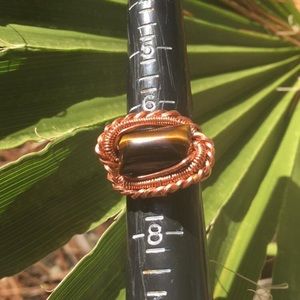 Tiger Eye wire wrapped ring!